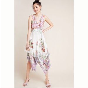 Anthropologie Analise Floral Midi Dress EUC!